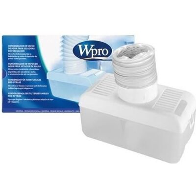 WPRO WPRO Condensateur - Pièce universelle pour sèche-linge avec gaine de 1,3 m - Compatibilité avec marques - Publicité WPRO WPRO Condensateur - Pièce universelle pour sèche-linge avec gaine de 1,3 m - Compatibilité avec marques - Publicité