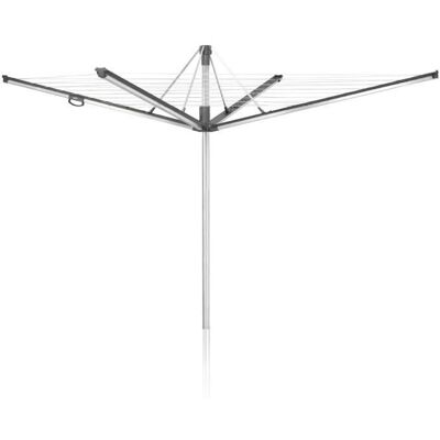 Séchoir parapluie Leifheit Linomatic 600 Plus 85277 étendoir à linge parapluie avec fils rétractables et 60m détendage gris - Publicité Séchoir parapluie Leifheit Linomatic 600 Plus 85277 étendoir à linge parapluie avec fils rétractables et 60m détendage gris - Publicité