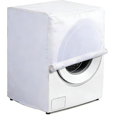 SANS MARQUE 1 Housse Machine à Laver Couverture Anti-poussière pour Lave-linge en Extérieur ou sur Balcon Blanc - Publicité SANS MARQUE 1 Housse Machine à Laver Couverture Anti-poussière pour Lave-linge en Extérieur ou sur Balcon Blanc - Publicité