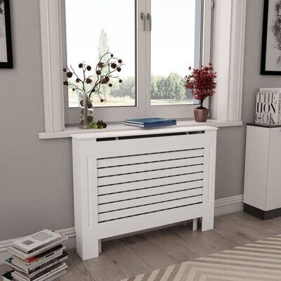 Protection de Radiateur MDF Blanc vidaXL - Design Moderne - Publicité Protection de Radiateur MDF Blanc vidaXL - Design Moderne - Publicité