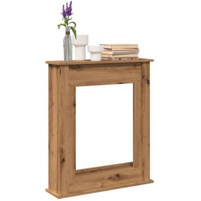 VIDAXL Cadre de cheminée chêne artisanal 75x20x87 5 cm bois ingénierie Marron - Publicité VIDAXL Cadre de cheminée chêne artisanal 75x20x87 5 cm bois ingénierie Marron - Publicité