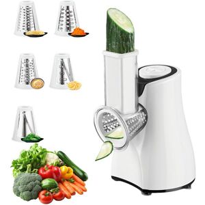 UVERBON Râpe à légumes électrique 5 en 1- 800 W convient pour le fromage les carottes les pommes de terre les concombres Blanc - Publicité UVERBON Râpe à légumes électrique 5 en 1- 800 W convient pour le fromage les carottes les pommes de terre les concombres Blanc - Publicité