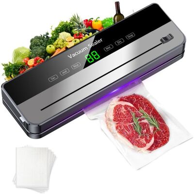 UVERBON Machine sous vide Alimentaire 5 en 1 - 5 modes - Coupeur Intégré - 65kPa -10 Sacs - Amovible et lavable -Appareil de Mise Sous Vide Gris - Publicité UVERBON Machine sous vide Alimentaire 5 en 1 - 5 modes - Coupeur Intégré - 65kPa -10 Sacs - Amovible et lavable -Appareil de Mise Sous Vide Gris - Publicité