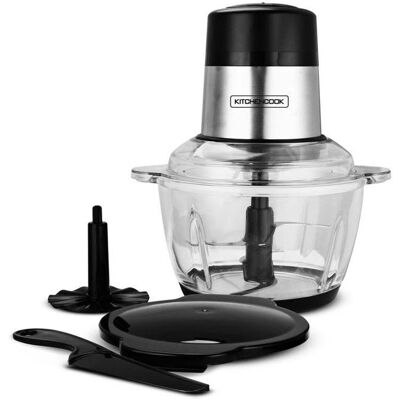 Hachoir électrique 2l Avec Lames En Inox Mixpod2000 Inox Kitchencook Gris - Publicité Hachoir électrique 2l Avec Lames En Inox Mixpod2000 Inox Kitchencook Gris - Publicité