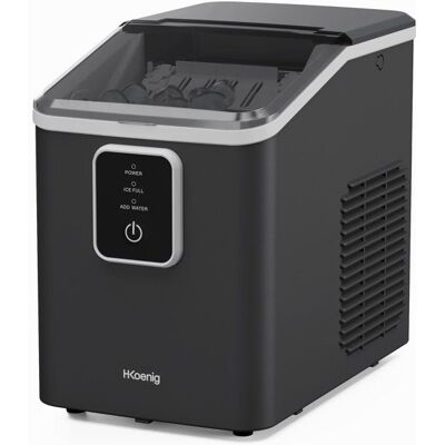 Machine à glaçons HKOENIG - KUB12 - Jusquà 12kg de glaçons par jour - 6 à 13 minutes de production - 120W - Noir Noir - Publicité Machine à glaçons HKOENIG - KUB12 - Jusquà 12kg de glaçons par jour - 6 à 13 minutes de production - 120W - Noir Noir - Publicité