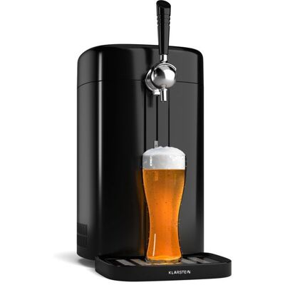 Klarstein Tireuse à bière Système de pression CO2 Réfrigération thermique 3-12 °C Indicateur de température LED Argent Noir - Publicité Klarstein Tireuse à bière Système de pression CO2 Réfrigération thermique 3-12 °C Indicateur de température LED Argent Noir - Publicité