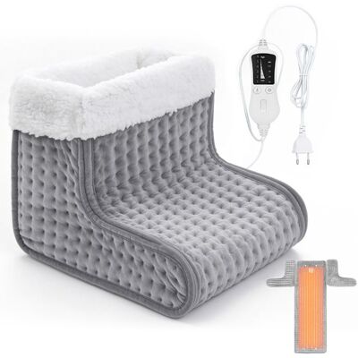 UVERBON Chauffe-pieds électrique 2 en 1 pour les pieds 6 réglages de température 4 réglages de minuterie gris. Gris - Publicité UVERBON Chauffe-pieds électrique 2 en 1 pour les pieds 6 réglages de température 4 réglages de minuterie gris. Gris - Publicité