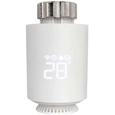Vanne thermostatique intelligente Avatto TRV06 - Blanc - Contrôle de température - Publicité Vanne thermostatique intelligente Avatto TRV06 - Blanc - Contrôle de température - Publicité