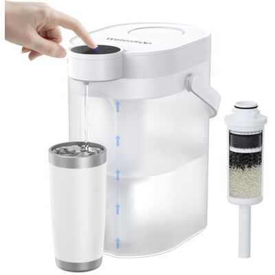 Waterdrop FreshTaste Adoucir IEau Carafe Filtrante Électrique Distributeur de Filtre à Eau Instantané 4L Blanc (Filtre: WD-EWFS) Blanc - Publicité Waterdrop FreshTaste Adoucir IEau Carafe Filtrante Électrique Distributeur de Filtre à Eau Instantané 4L Blanc (Filtre: WD-EWFS) Blanc - Publicité