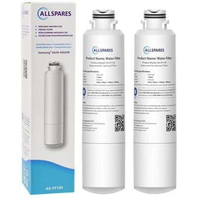 AllSpares Filtre à eau (2x) de Réfrigérateur pour Samsung DA29-00020B - Publicité AllSpares Filtre à eau (2x) de Réfrigérateur pour Samsung DA29-00020B - Publicité