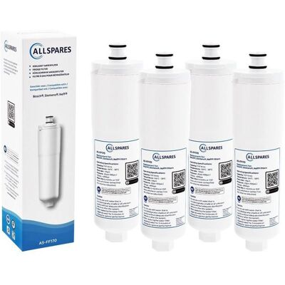 AllSpares Filtre à eau (4x) de Réfrigérateur pour Bosch / Siemens / Neff CS-52 Blanc - Publicité AllSpares Filtre à eau (4x) de Réfrigérateur pour Bosch / Siemens / Neff CS-52 Blanc - Publicité