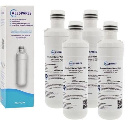 AllSpares Filtre à eau (4x) de Réfrigérateur pour LG LT1000P / AGF80300704 / ADQ74793501 - Publicité AllSpares Filtre à eau (4x) de Réfrigérateur pour LG LT1000P / AGF80300704 / ADQ74793501 - Publicité