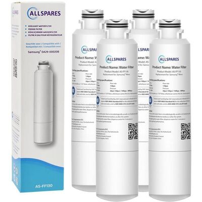 AllSpares Filtre à eau (4x) de Réfrigérateur pour Samsung DA29-00020B - Publicité AllSpares Filtre à eau (4x) de Réfrigérateur pour Samsung DA29-00020B - Publicité