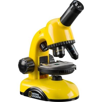 Bresser Microscope enfant - National Geographic - 40x-800x Jaune - Publicité Bresser Microscope enfant - National Geographic - 40x-800x Jaune - Publicité