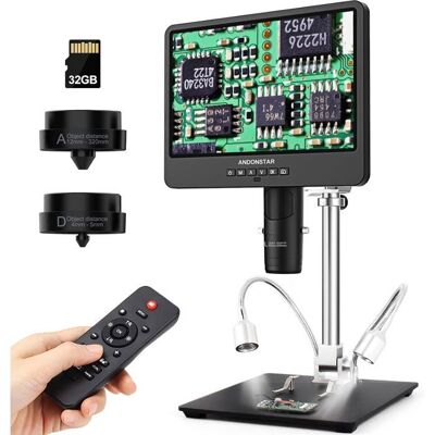 Microscope numérique - ANDONSTAR - AD249S - Écran 101 - Grossissement 2000x - UHD 2160p HDMI Noir - Publicité Microscope numérique - ANDONSTAR - AD249S - Écran 101 - Grossissement 2000x - UHD 2160p HDMI Noir - Publicité