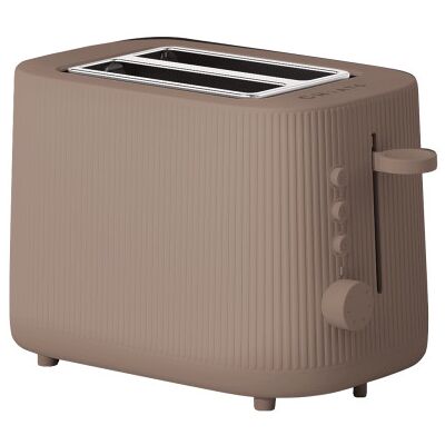 Grille-pain CHiATO toastPLAY Groove – 2 fentes larges, gris-brun - Publicité Grille-pain CHiATO toastPLAY Groove – 2 fentes larges, gris-brun - Publicité