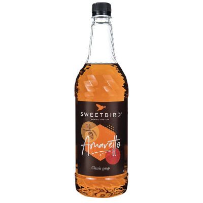 Sirop de café Sweetbird Amaretto, 1 l - Publicité Sirop de café Sweetbird Amaretto, 1 l - Publicité