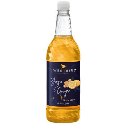Sirop Sweetbird Fusions+ Yuzu & Ginger à la crinière de lion pour boissons glacées, 1 l - Publicité Sirop Sweetbird Fusions+ Yuzu & Ginger à la crinière de lion pour boissons glacées, 1 l - Publicité