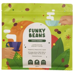 Grains de café de spécialité Funky Beans Kenya Kariru, 200 g - Publicité Grains de café de spécialité Funky Beans Kenya Kariru, 200 g - Publicité