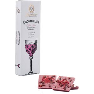 Chocolat rubis à la grenade et aux éclats de fraises Laurence Chommelier Rose Wine, 100 g - Publicité Chocolat rubis à la grenade et aux éclats de fraises Laurence Chommelier Rose Wine, 100 g - Publicité