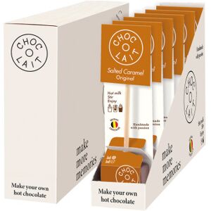 Chocolat chaud MoMe Choc-o-lait Spoon+ Double Salted Caramel, 6 x 35 g - Publicité Chocolat chaud MoMe Choc-o-lait Spoon+ Double Salted Caramel, 6 x 35 g - Publicité
