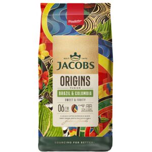 Jacobs Douwe Egberts - Fusion Origins Brésil & Colombie - Grains de café - Publicité Jacobs Douwe Egberts - Fusion Origins Brésil & Colombie - Grains de café - Publicité
