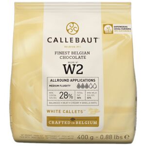 Chocolat Blanc W2 Callebaut - 28% Cacao, 400g - Publicité Chocolat Blanc W2 Callebaut - 28% Cacao, 400g - Publicité