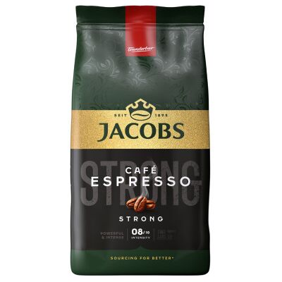 Jacobs Douwe Egberts Fort Grains de Café Arabica 1kg - Publicité Jacobs Douwe Egberts Fort Grains de Café Arabica 1kg - Publicité