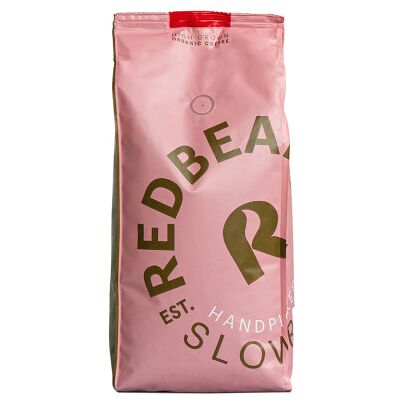 Grains de café bio Redbeans Torréfaction des Hautes Terres - Publicité Grains de café bio Redbeans Torréfaction des Hautes Terres - Publicité