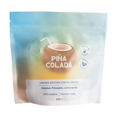 Coffee Friend Grains de café en édition limitée Pina Colada (co-fermentation à la noix de coco), 200 g - Publicité Coffee Friend Grains de café en édition limitée Pina Colada (co-fermentation à la noix de coco), 200 g - Publicité