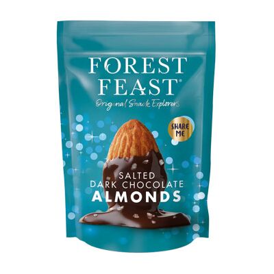 Forest Feast - Dark Chocolate Covered Almonds - Salé - Noix - Publicité Forest Feast - Dark Chocolate Covered Almonds - Salé - Noix - Publicité
