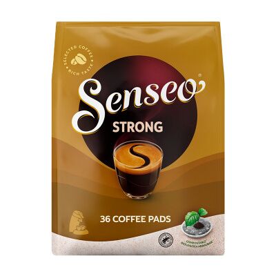 Jacobs Douwe Egberts Senseo Strong - - Dosettes de café - Publicité Jacobs Douwe Egberts Senseo Strong - - Dosettes de café - Publicité
