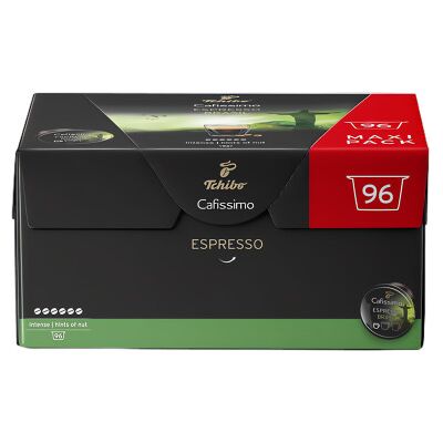 Capsules de café pour les systèmes Tchibo Cafissimo / Caffitaly Tchibo Cafissimo Espresso Brasil, 96 pcs. Publicité Capsules de café pour les systèmes Tchibo Cafissimo / Caffitaly Tchibo Cafissimo Espresso Brasil, 96 pcs. Publicité