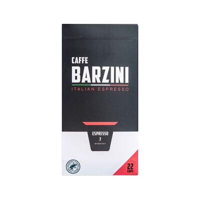 Capsules de café compatibles avec Nespresso® Caffe Barzini Espresso, 22 pièces. Publicité Capsules de café compatibles avec Nespresso® Caffe Barzini Espresso, 22 pièces. Publicité