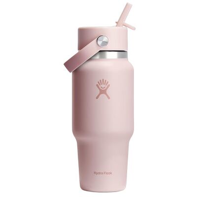 Bouteille de voyage Hydro Flask Wide Mouth Flex Straw Cap Trillium, 710 ml - Publicité Bouteille de voyage Hydro Flask Wide Mouth Flex Straw Cap Trillium, 710 ml - Publicité