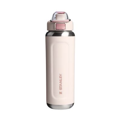 Gourde isotherme Stanley Classic Wellspring Rose Quartz – 710 ml, rose - Publicité Gourde isotherme Stanley Classic Wellspring Rose Quartz – 710 ml, rose - Publicité