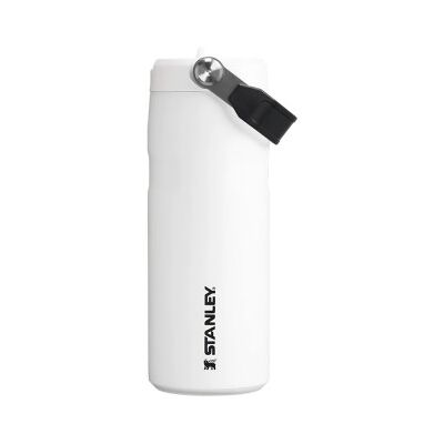 Stanley IceFlow™ Bottle Flip Straw 2.0 Chalk vattenflaska, 0,47 l - vit - Publicité Stanley IceFlow™ Bottle Flip Straw 2.0 Chalk vattenflaska, 0,47 l - vit - Publicité