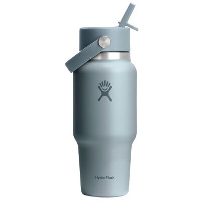 Bouteille de voyage Hydro Flask Wide Mouth Flex Straw Cap Shale Gray, 710 ml - Publicité Bouteille de voyage Hydro Flask Wide Mouth Flex Straw Cap Shale Gray, 710 ml - Publicité