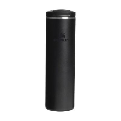 Mug isotherme Stanley Transit Fliptop Black – 470 ml, noir - Publicité Mug isotherme Stanley Transit Fliptop Black – 470 ml, noir - Publicité