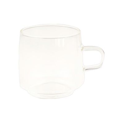 Verre à latte avec anse CHiATO, 320 ml – transparent - Publicité Verre à latte avec anse CHiATO, 320 ml – transparent - Publicité