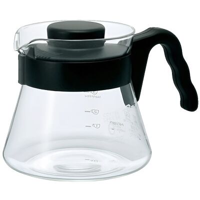 Carafe à café en verre Hario V60, 700 ml – noir - Publicité Carafe à café en verre Hario V60, 700 ml – noir - Publicité