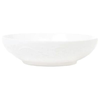 Assiette Homla SYLIA Deep White Ornament, 20 cm - Publicité Assiette Homla SYLIA Deep White Ornament, 20 cm - Publicité