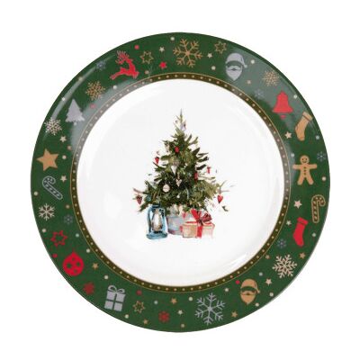 Assiette Homla KALVEN Deep Green, 22 cm - Publicité Assiette Homla KALVEN Deep Green, 22 cm - Publicité