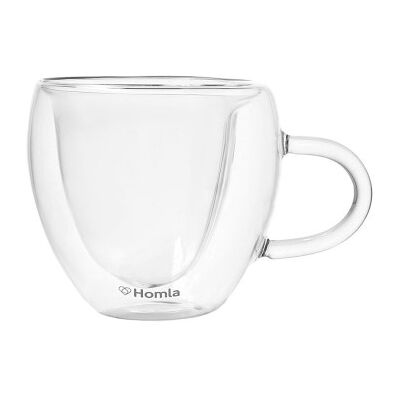 Ensemble de Tasses en Verre à Double Paroi en Forme de Cœur - 300 ml - 2 pcs. Publicité Ensemble de Tasses en Verre à Double Paroi en Forme de Cœur - 300 ml - 2 pcs. Publicité