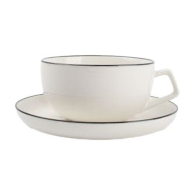 S|P Collection Tasse avec soucoupe S P Collection Studio Base White, 220 ml - Publicité S|P Collection Tasse avec soucoupe S P Collection Studio Base White, 220 ml - Publicité