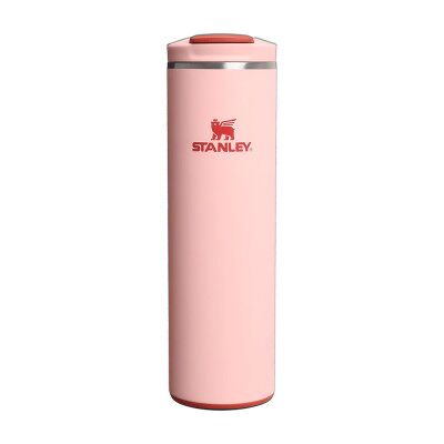 Mug isotherme Stanley Transit Fliptop Peach Rose – 470 ml, rose - Publicité Mug isotherme Stanley Transit Fliptop Peach Rose – 470 ml, rose - Publicité