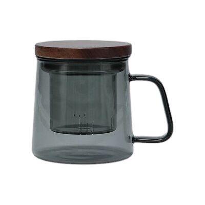 S|P Collection Mug avec filtre en verre et couvercle S P Collection Luma Grey, 370 ml - Publicité S|P Collection Mug avec filtre en verre et couvercle S P Collection Luma Grey, 370 ml - Publicité