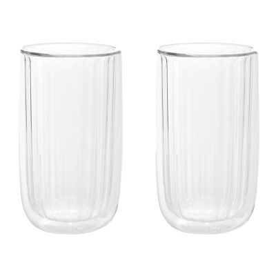 Verres à double paroi Homla CEMBRA GROOVE, 2 x 350 ml - Publicité Verres à double paroi Homla CEMBRA GROOVE, 2 x 350 ml - Publicité