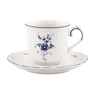 Tasse à expresso avec soucoupe Villeroy & Boch Old Luxembourg, 70 ml - Publicité Tasse à expresso avec soucoupe Villeroy & Boch Old Luxembourg, 70 ml - Publicité