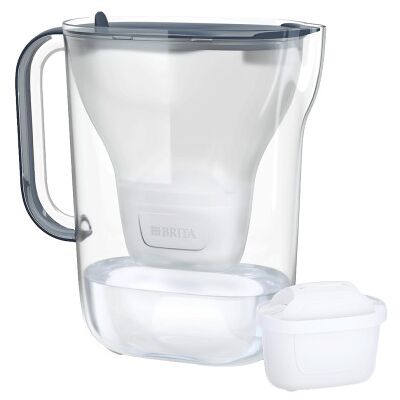 Carafe filtrante BRITA Style Essential MXPRO LED - 2,4 L, grise - Publicité Carafe filtrante BRITA Style Essential MXPRO LED - 2,4 L, grise - Publicité